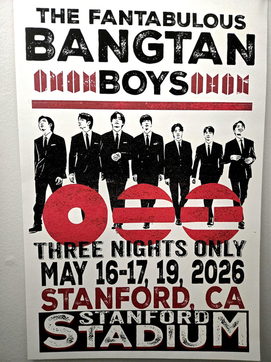 BTS Arirang 2026 Tour Poster - Ryman/Hatch Style Print
