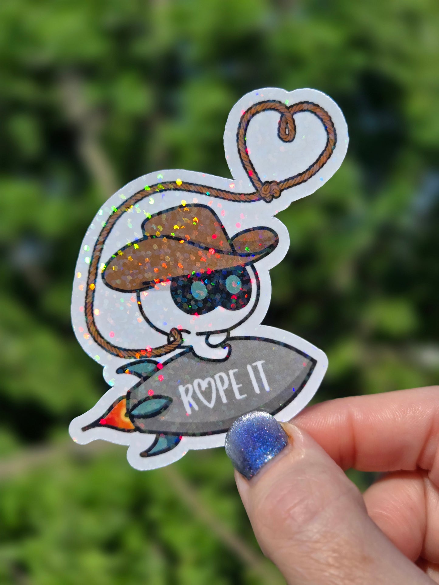 Rope IT!! BTS Jin-inspired sticker with Cowboy Wootteo