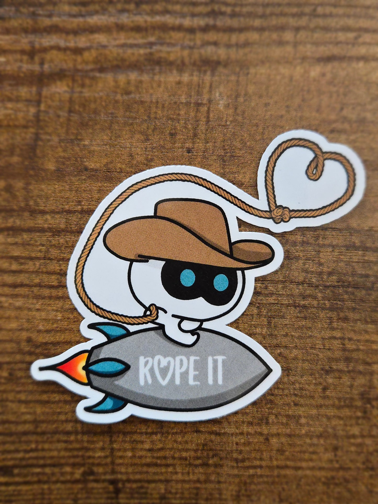 Rope IT!! BTS Jin-inspired sticker with Cowboy Wootteo
