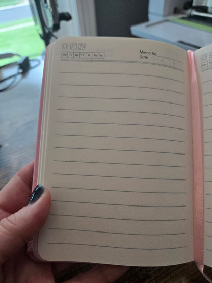 Cute Daily Journal/Notebook - A6 Hard Cover Lined 160 pages PU Leather