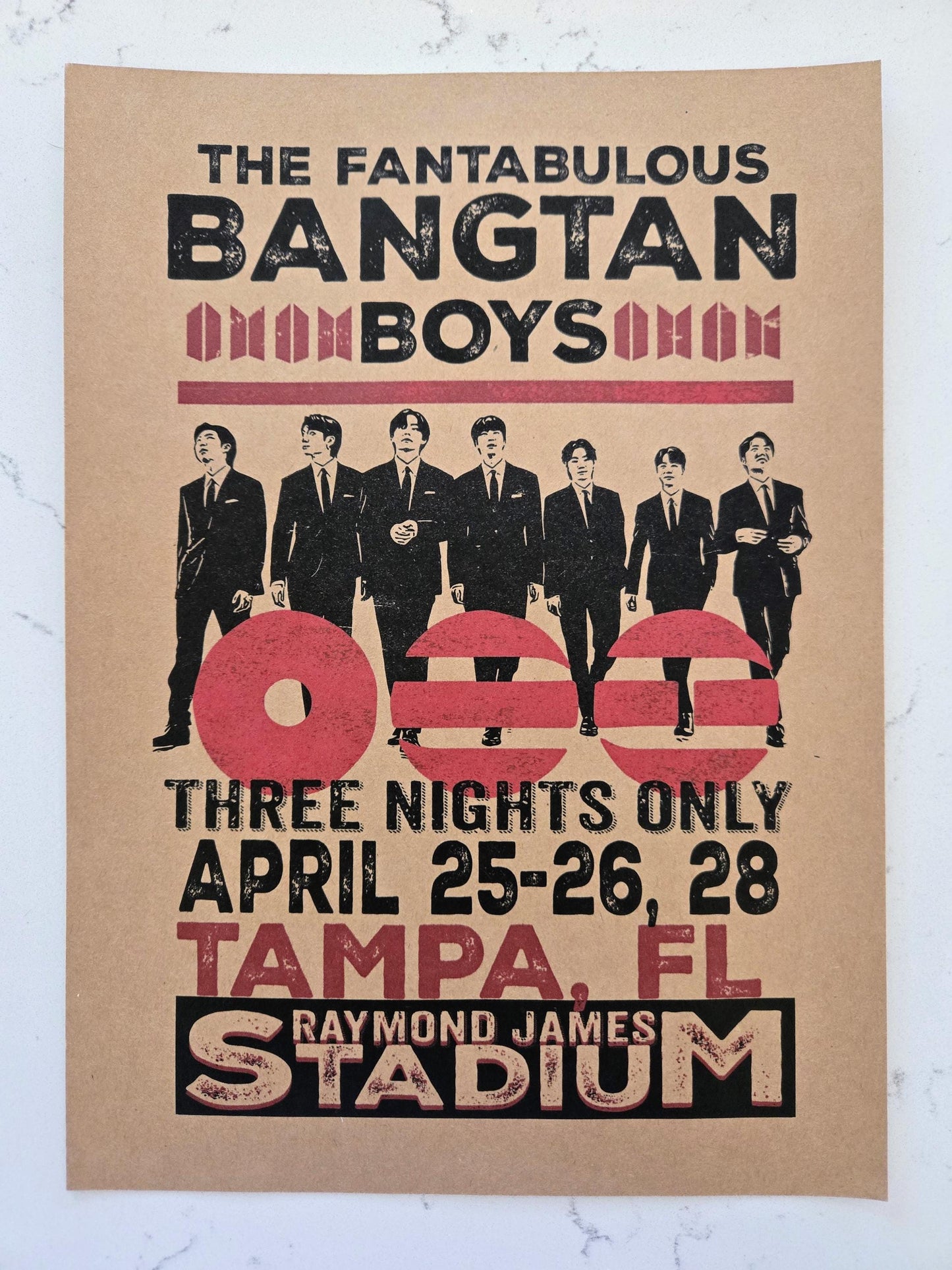 BTS Arirang 2026 Tour Poster - Ryman/Hatch Style Print