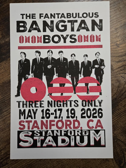 BTS Arirang 2026 Tour Poster - Ryman/Hatch Style Print