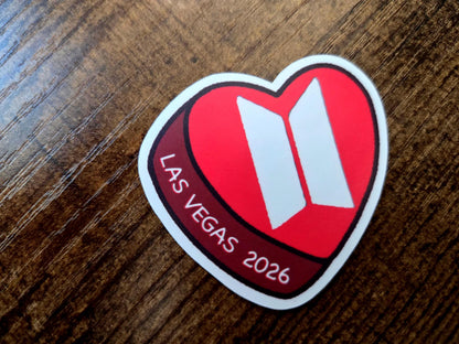 Candy Heart Stickers - BTS Arirang 2026 Tour Stops