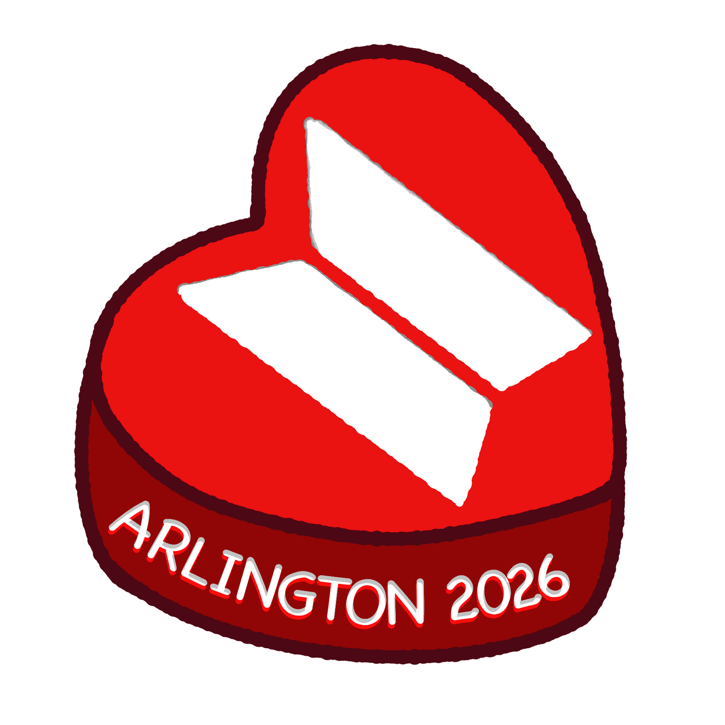 Candy Heart Stickers - BTS Arirang 2026 Tour Stops