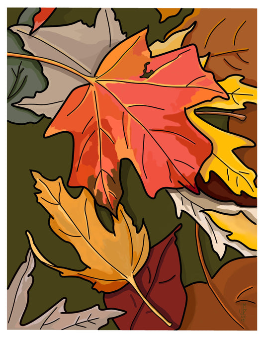 Autumn Leaves | BTS song-inspired original digital print