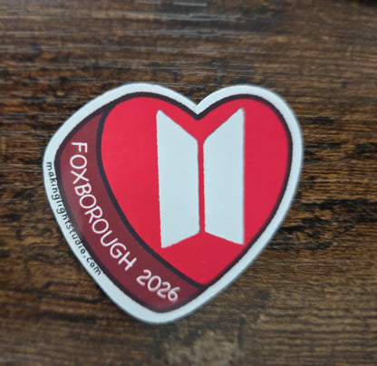 Candy Heart Stickers - BTS Arirang 2026 Tour Stops