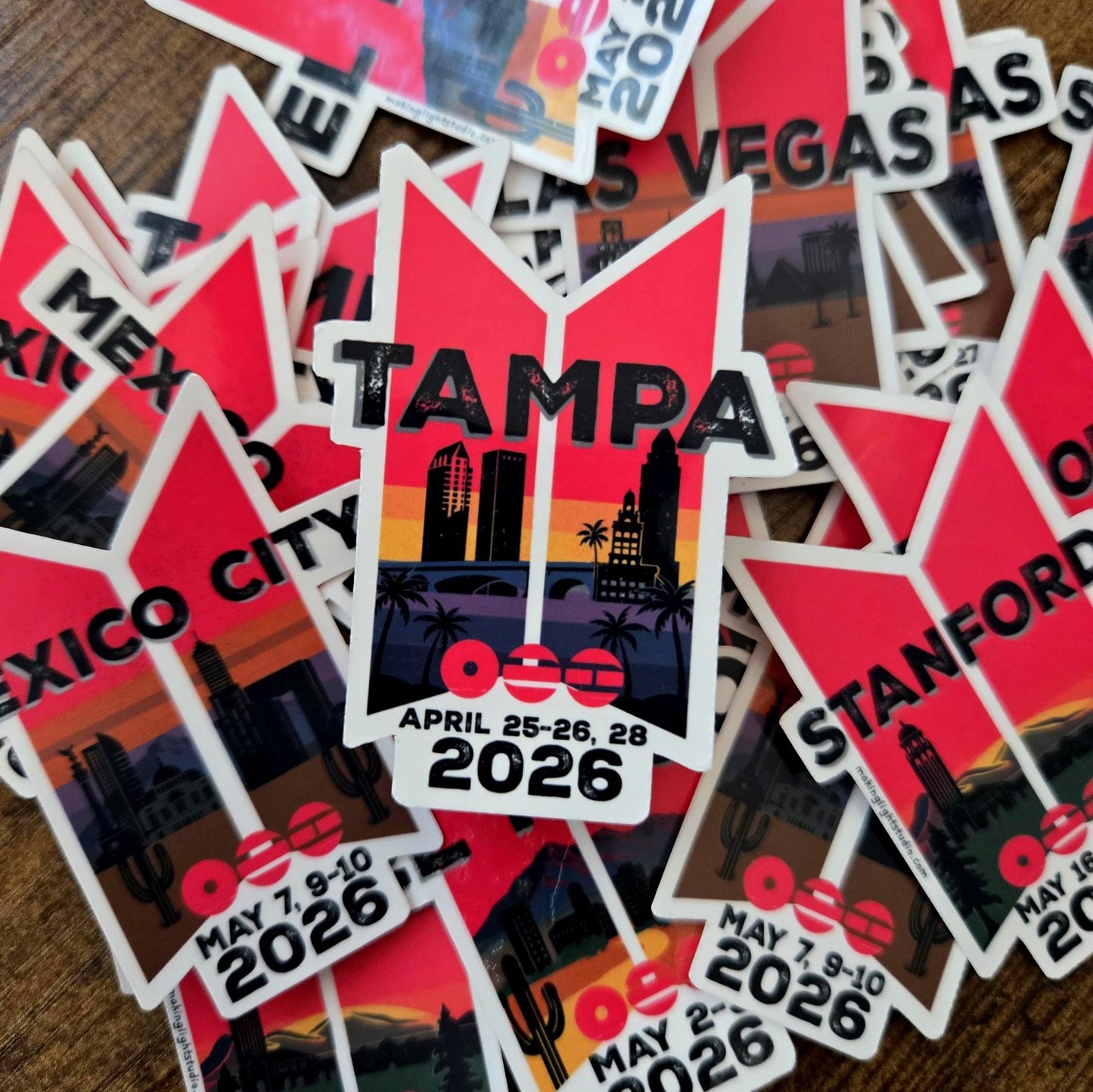City Skyline Stickers - BTS Arirang 2026 Tour Stops