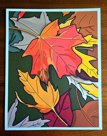 Autumn Leaves | BTS song-inspired original digital print